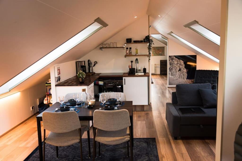 Ferienwohnung Scenic Penthouse - Ocean View & Skylight Windows Siglufjordur Exterior foto
