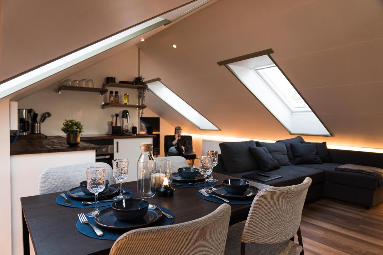 Ferienwohnung Scenic Penthouse - Ocean View & Skylight Windows Siglufjordur Exterior foto